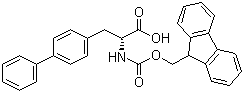 N-[(9H-芴-9-甲氧基)羰基]-D-4,4'-联苯丙氨酸分子结构 (CAS 205526-38-1)