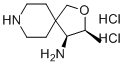 structure of CAS# 2055761-19-6, (3S,4S)-3-Methyl-2-oxa-8-azaspiro[4.5]decan-4-amine dihydrochloride