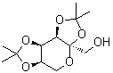 2,3:4,5-二-O-(1-甲基亚乙基)-alpha-D-吡喃阿洛酮糖分子结构 (CAS 205582-81-6)