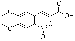 structure of CAS# 20567-38-8, 4,5-二甲氧基-2-硝基肉桂酸