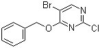 structure of CAS# 205672-19-1, 4-Benzyloxy-5-bromo-2-chloropyrimidine