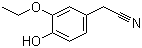structure of CAS# 205748-01-2, 3-Ethoxy-4-hydroxybenzeneacetonitrile