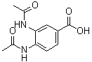 3,4-二(乙酰氨基)苯甲酸分子结构 (CAS 205873-56-9)
