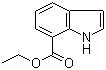 吲哚-7-甲酸乙酯分子结构 (CAS 205873-58-1)