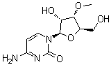 3'-O-甲基胞苷分子结构 (CAS 20594-00-7)