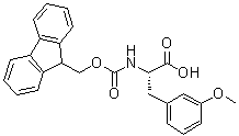 structure of CAS# 206060-40-4, N-[(9H-芴-9-基甲氧基)羰基]-3-甲氧基-L-苯丙氨酸