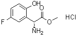 (alphaR)-alpha-氨基-5-氟-2-羟基苯乙酸甲酯盐酸盐分子结构 (CAS 2060610-78-6)