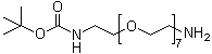structure of CAS# 206265-98-7, 25-氨基-5,8,11,14,17,20,23-七氧杂-2-氮杂二十五烷酸叔丁基酯