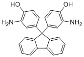 9,9-双(3-氨基-4-羟基苯基)芴分子结构 (CAS 20638-07-7)