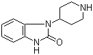 structure of CAS# 20662-53-7, 1-(4-哌啶基)-2-苯并咪唑酮