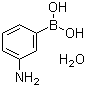 3-氨基苯硼酸(一水)分子结构 (CAS 206658-89-1)