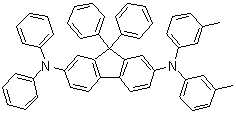 N,N-Bis(3-methylphenyl)-N',N',9,9-tetraphenyl-9H-fluorene-2,7-diamine molecular structure (CAS 206886-03-5)