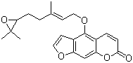 structure of CAS# 206978-14-5, 5-(6',7'-环氧)香叶基氧基补骨脂素