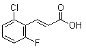 CAS 登录号：206986-82-5, (E)-3-(2-氯-6-氟苯基)-2-丙烯酸