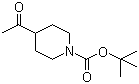 4-乙酰基哌啶-1-甲酸叔丁酯分子结构 (CAS 206989-61-9)