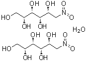 1-脱氧-1-硝基-D-艾杜糖醇半水合物分子结构 (CAS 207121-57-1)