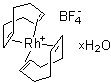 structure of CAS# 207124-65-0, 二(1,5-环辛二烯)铑(I)四氟硼酸盐水合物