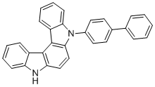 5-([1,1'-联苯]-4-基)-5,8-二氢吲哚并[2,3-c]咔唑分子结构 (CAS 2071630-78-7)