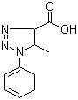 structure of CAS# 20725-32-0, 5-甲基-1-苯基-1H-[1,2,3]三唑-4-甲酸