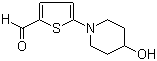 structure of CAS# 207290-72-0, 5-(4-羟基哌啶)-2-噻吩甲醛
