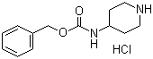 [哌啶-4-基氨基甲酸苄酯盐酸盐分子结构 (CAS 207296-89-7)