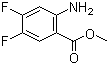 2-氨基-4,5-二氟苯甲酸甲酯分子结构 (CAS 207346-42-7)