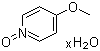 4-甲氧基吡啶-1-氧化物水合物分子结构 (CAS 207511-18-0)