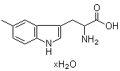 5-甲基色氨酸水合物分子结构 (CAS 207556-14-7)