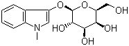 structure of CAS# 207598-26-3, 1-甲基-3-吲哚基-beta-D-吡喃半乳糖苷