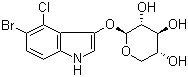 structure of CAS# 207606-55-1, 5-溴-4-氯-3-吲哚基 beta-D-吡喃木糖苷