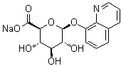 8-喹啉基 beta-D-吡喃葡糖苷酸单钠盐分子结构 (CAS 207728-71-0)