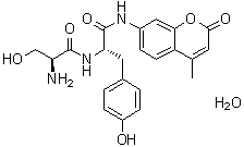 L-丝氨酰-N-(4-甲基-2-氧代-2H-1-苯并吡喃-7-基)-L-酪氨酰胺一水合物分子结构 (CAS 207735-67-9)