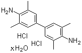 structure of CAS# 207738-08-7, 3,3',5,5'-Tetramethyl-[1,1'-biphenyl]-4,4'-diamine hydrochloride hydrate