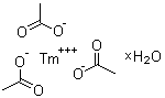 乙酸铥水合物分子结构 (CAS 207738-11-2)