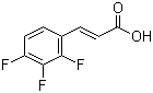 2,3,4-三氟肉桂酸分子结构 (CAS 207742-85-6)