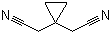 structure of CAS# 20778-47-6, 1,1-Cyclopropanediacetonitrile