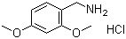 2,4-二甲氧基苄胺盐酸盐分子结构 (CAS 20781-21-9)