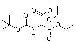 (二乙氧基亚膦酰)[[(1,1-二甲基乙氧基)羰基]氨基]乙酸甲酯分子结构 (CAS 207863-56-7)