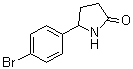 5-(4-溴苯基)-2-吡咯烷酮分子结构 (CAS 207989-90-0)