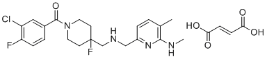 F13714富马酸盐分子结构 (CAS 208109-39-1)