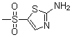 2-氨基-5-甲基磺酰基噻唑分子结构 (CAS 20812-13-9)