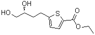 5-[(3R)-3,4-二羟基丁基]-2-噻吩羧酸乙酯分子结构 (CAS 208337-83-1)
