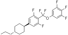 5-[[2,6-二氟-4-(反式-4-丙基环己基)苯基]二氟甲氧基]-1,2,3-三氟苯分子结构 (CAS 208338-62-9)