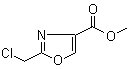 structure of CAS# 208465-72-9, 2-(氯甲基)-1,3-恶唑-4-甲酸甲酯