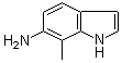 7-甲基-1H-吲哚-6-胺分子结构 (CAS 208510-99-0)