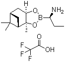 (aR,3aS,4S,6S,7aR)-alpha-乙基六氢-3a,5,5-三甲基-4,6-甲桥-1,3,2-苯并二氧硼烷-2-甲胺三氟乙酸盐分子结构 (CAS 208521-43-1)
