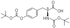structure of CAS# 20866-48-2, N,O-双[(叔丁氧基)羰基]-L-酪氨酸