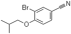 3-溴-4-异丁氧基苯甲腈分子结构 (CAS 208665-95-6)