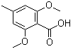 structure of CAS# 20872-08-6, 2,6-Dimethoxy-4-methylbenzoic acid