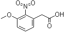 CAS 登录号：20876-31-7, 3-甲氧基-2-硝基苯乙酸